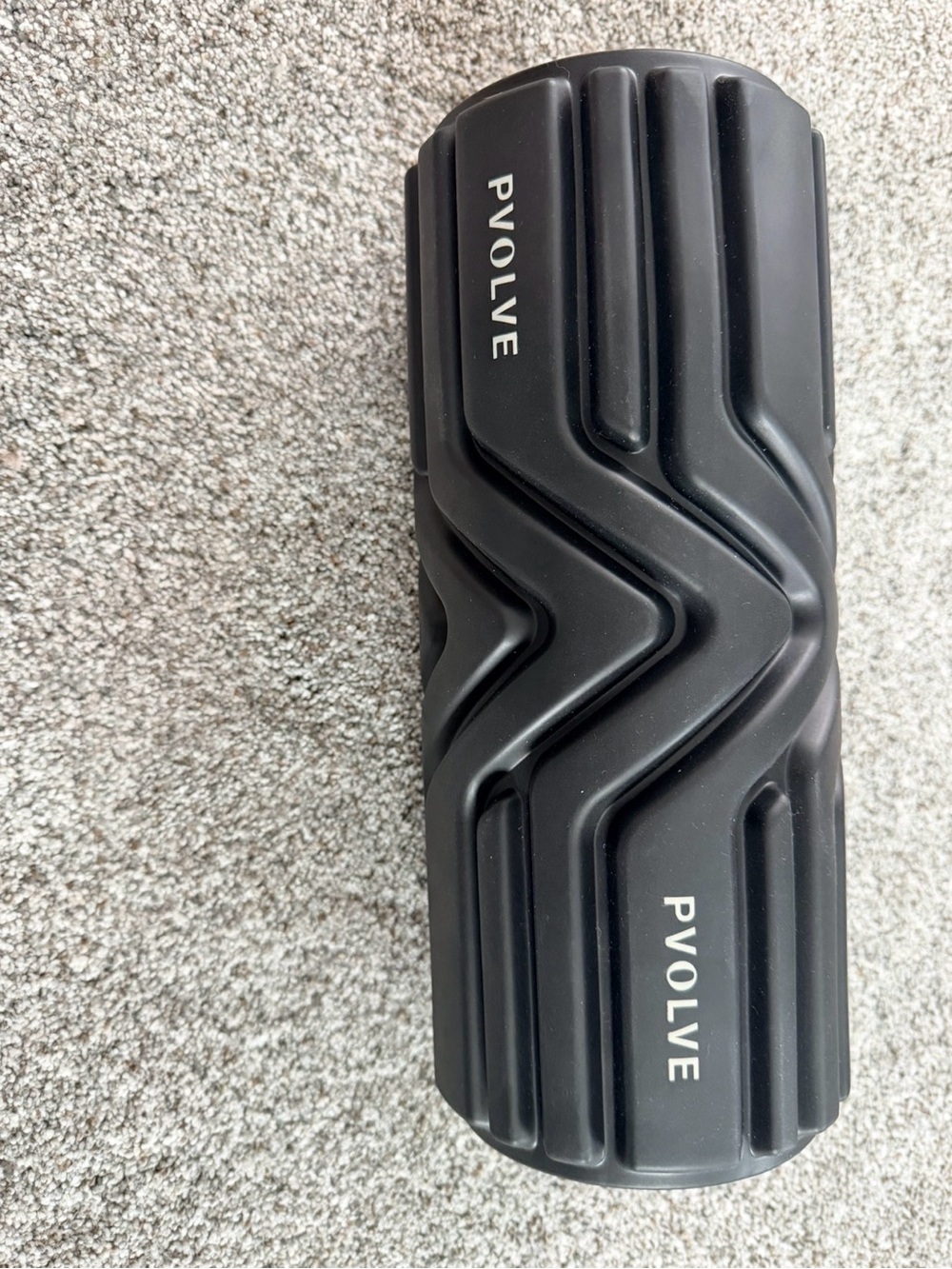 PVOLVE Black Textured Foam Roller for Muscle Relief